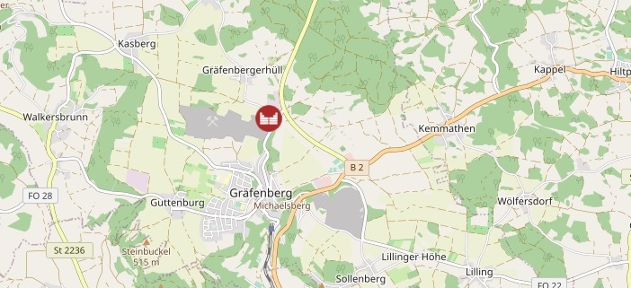 Karte Standort Steinbruch Bärnreuther und Deuerlein
